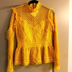 Ina lace detail top size small